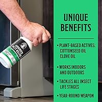 Vista 4 de Grandpa Gus's Control natural avanzado de plagas con clavo y aceite de semilla de algodón, insecticida para interiores y exteriores, para arañas