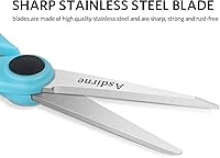 Vista 3 de Tijeras de detalle de 5 pulgadas, tijeras de bordado con hoja de acero inoxidable afilada y asas suaves, ideales para costura, manualidades, oficina