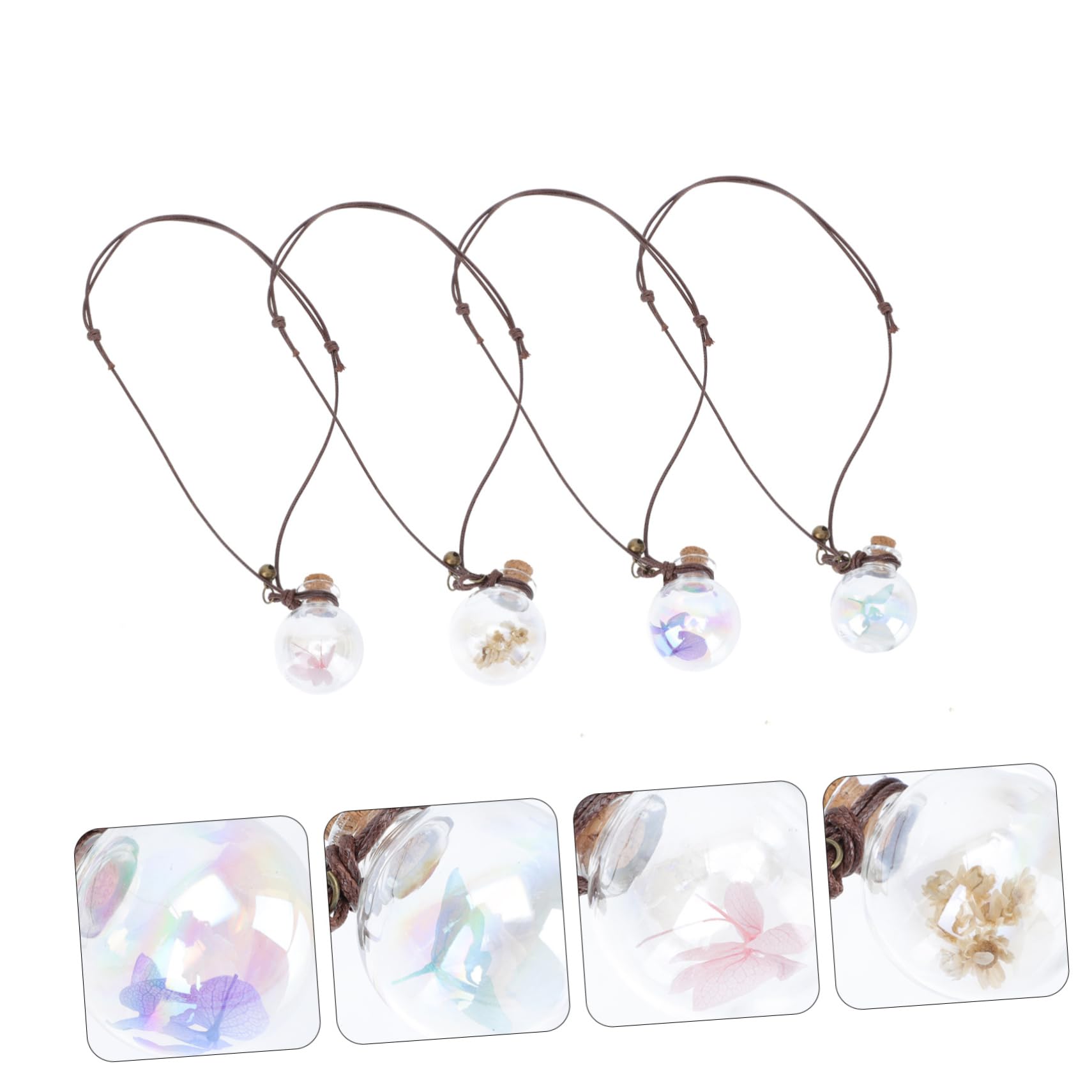 ULTECHNOVO 20stücke Teiliges Auto Duftanhänger Leere Parfümflaschen Mit Trockenblumen Aromatherapie Zubehör Für Elegante Auto-innenraumgestaltung Für Parfum Und Ätherische Öle