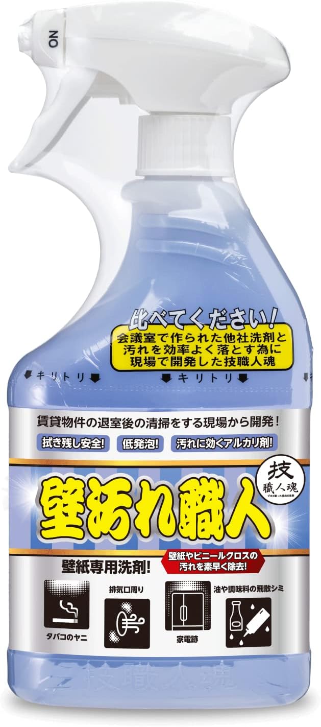 Amazon 技 職人魂 壁汚れ職人 壁用洗剤 500ml 1個 技 職人魂 マルチクリーナー