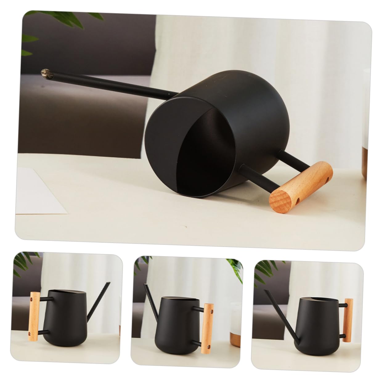 arrosoir en INOX arrosoir de Jardin arrosoir géant arrosoir de Style Moderne arrosoir à Long Bec Plantes d'intérieur arrosoir pour Plantes L'arrosage des Fleurs Peut Le Fer Noir