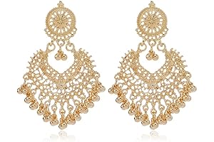 Gold Chandelier Earrings: Shimmering Elegance for Women