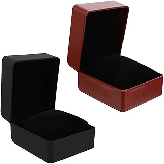 多機能腕時計収納ボックス 2個 PUレザー腕時計ボックス 腕時計オーガナイザー 腕時計ボックス ギフト/63 Black+Brown