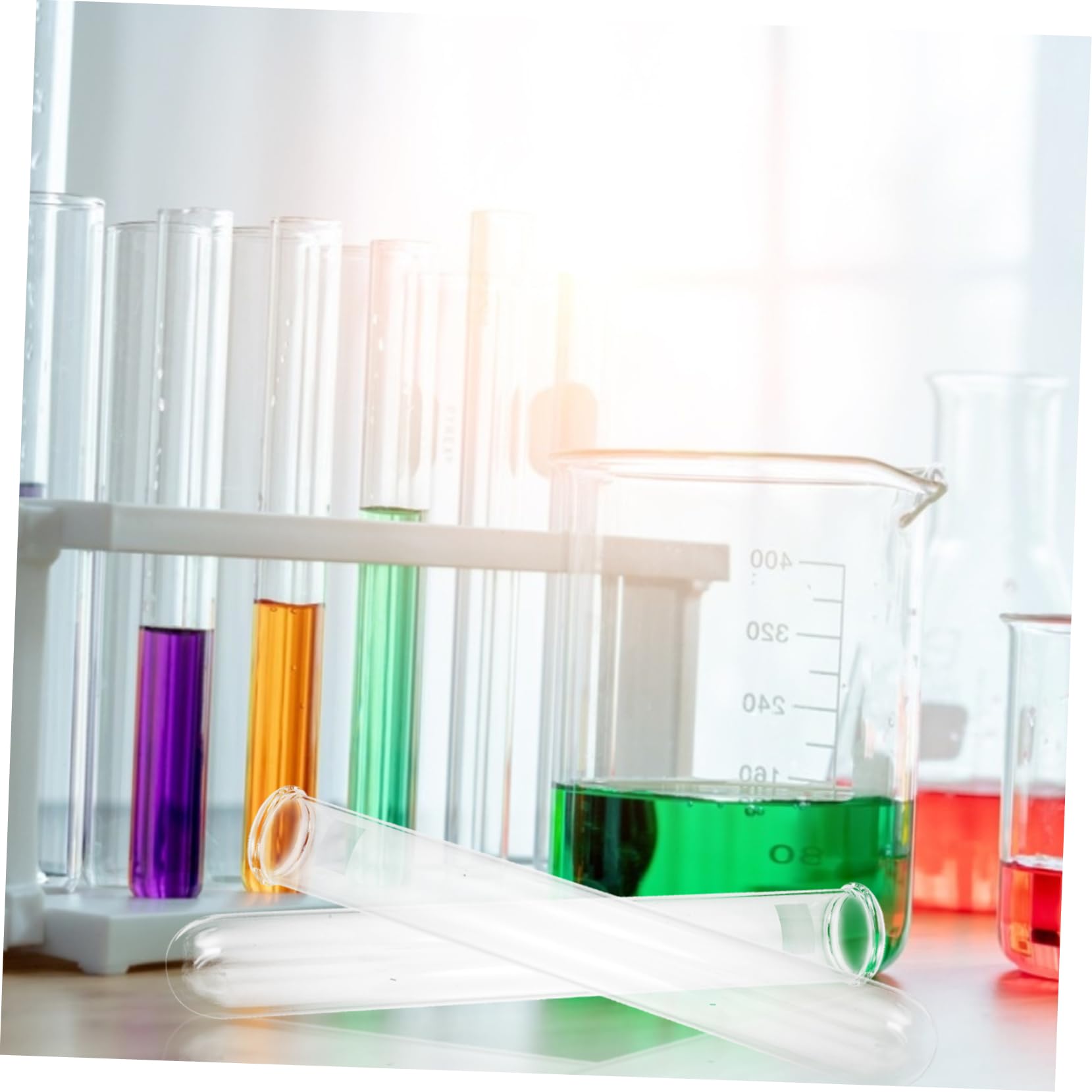 Canal Chemistry Test Tube Test Tubes Clear Test Tube Candies Tube Lab Test Tube Azotometer Tube Protein Digestion Tube Useful Nitrogen Analyzer Tube Glass OUNONA