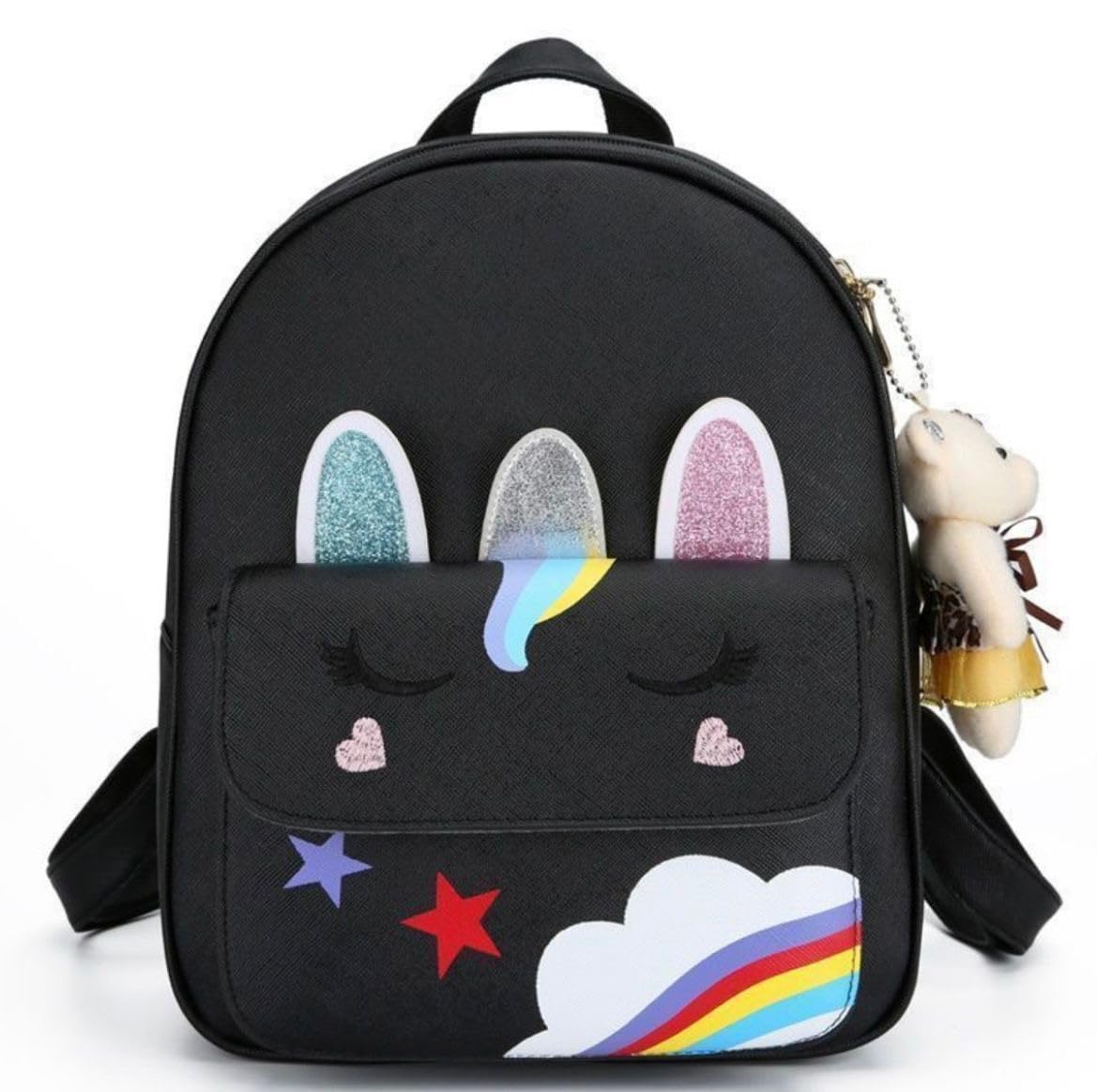 Bizanne Fashion Girls Colorful Backpack for Women | College bag | Tuition Bag | Diwali Gift (Black) (B0DJ3JVWNC) Amazon Price History, Amazon Price Tracker
