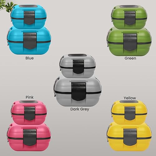 Miniatura 7 de Pinnacle Lonchera inulada a prueba de fugas para niños y adultos, contenedor térmico de acero inoxidable para la escuela, juego de 2 tamaños (gris,