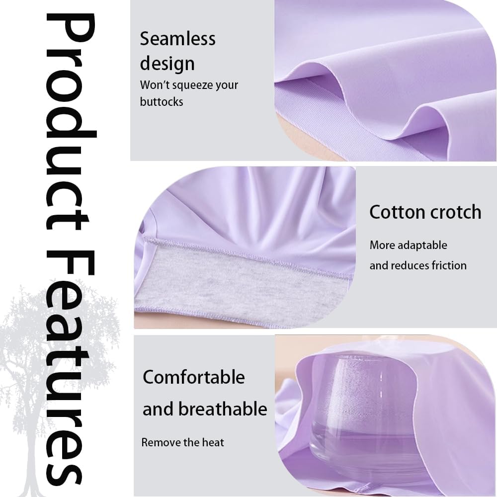 Teen Girls Seamless Boyshorts Underwear No Show Underpants and Breathable Underwear Panties for Dress Age 8-18 - Image 3