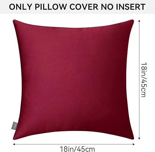 Vista 280 de Thmyo Paquete de 2 fundas de almohada cuadradas decorativas de algodón, fundas de almohada de sublimación en blanco, fundas de cojín blancas