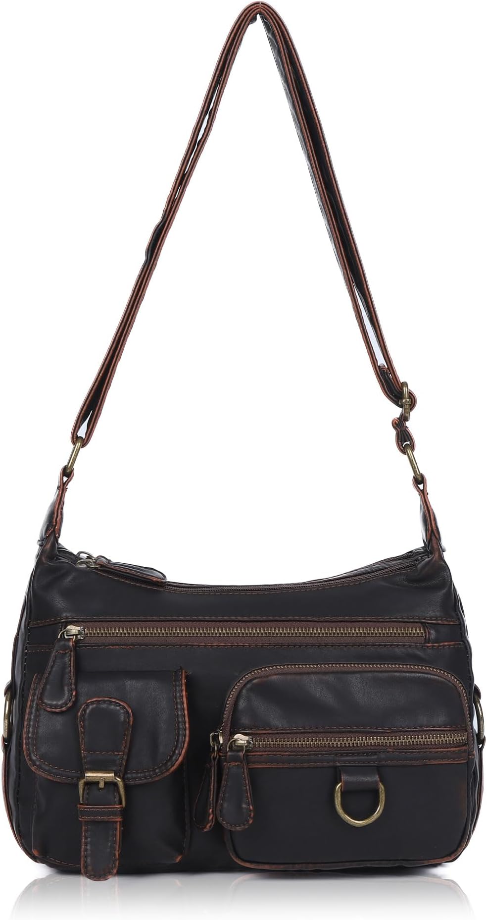 Angel Barcelo Womens Soft Leather Handbag Satchel Purses and Handbags for Women Shoulder Tote Bags Middle Size
