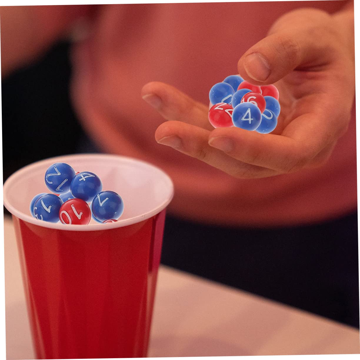 Toyvian 9paquetes Bolas De Lotería De Plástico para Actividades y Eventos De Números Claros Accesorios para Rifa y Bingo Colores