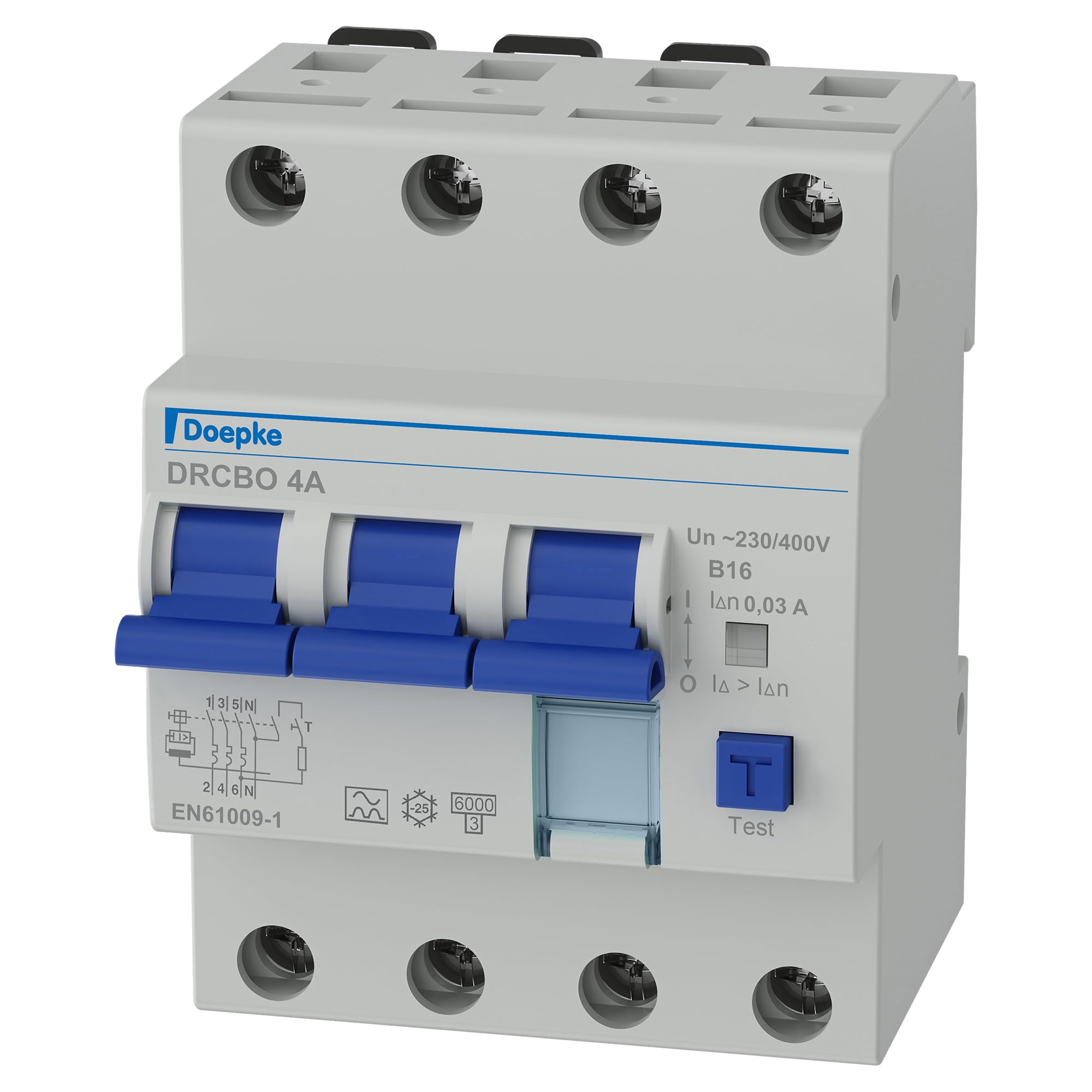 Doepke FI/LS-Kombination DRCBO 4 3p+N B16 0,03A FI-Typ A (09945104)