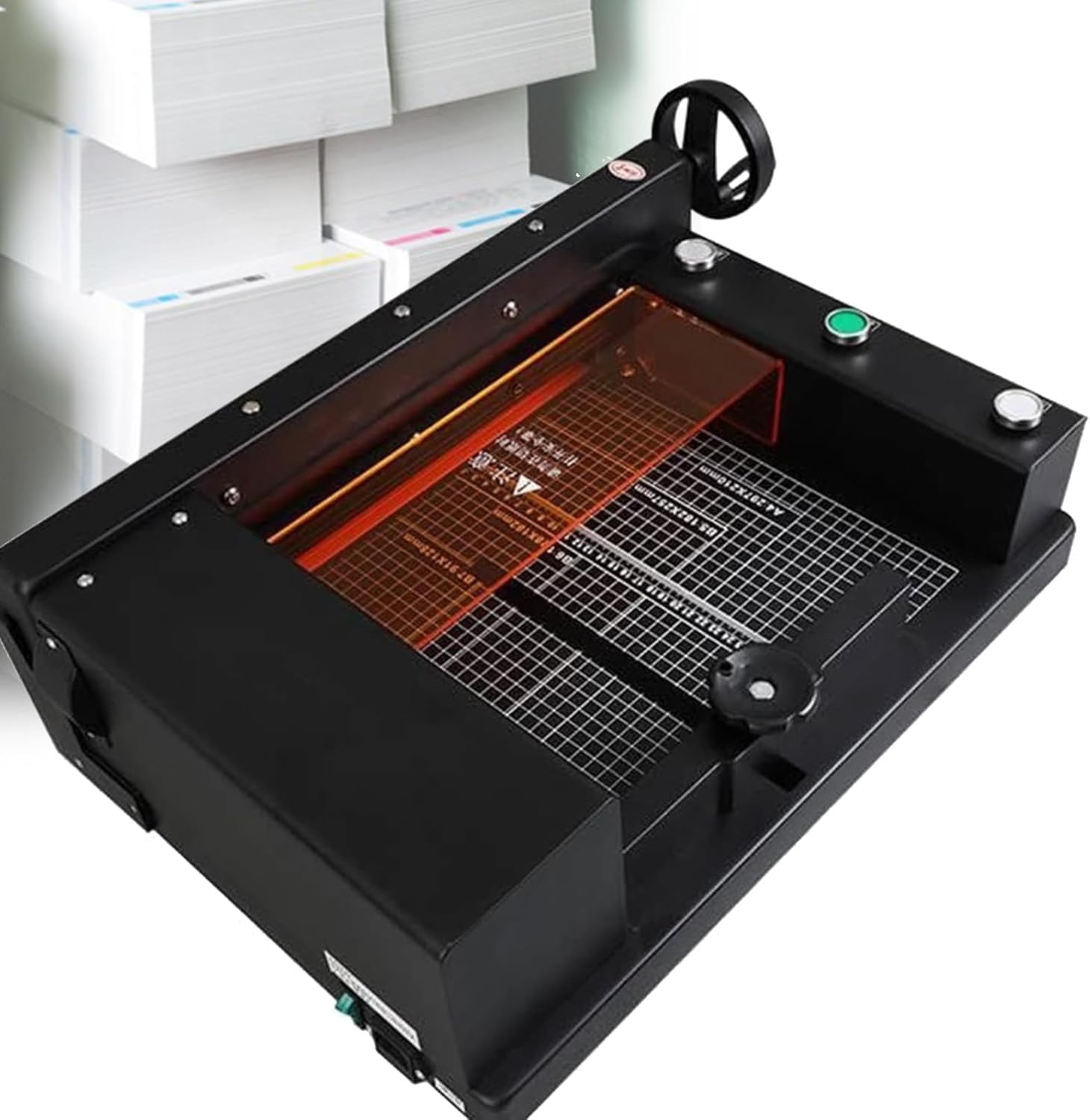 Elektryczna gilotyna do papieru Wytrzymała elektryczna gilotyna do papieru Automatyczna gilotyna do papieru (z siatką 0-300 mm) Biuro Dom Szkoła