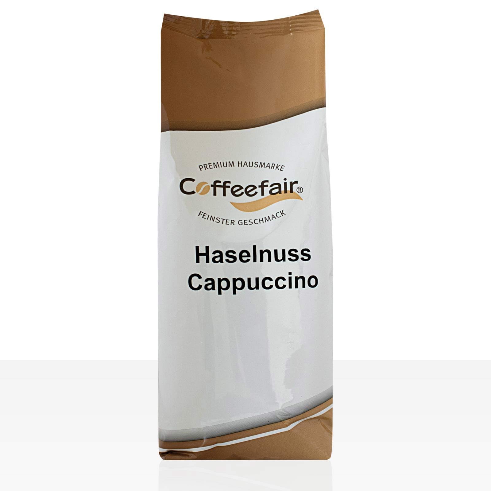 Coffeefair Cappuccino Haselnuss 10 x 1kg Instant-Getränkepulver, cremiger Cappuccino mit feiner Haselnussnote, für Automaten