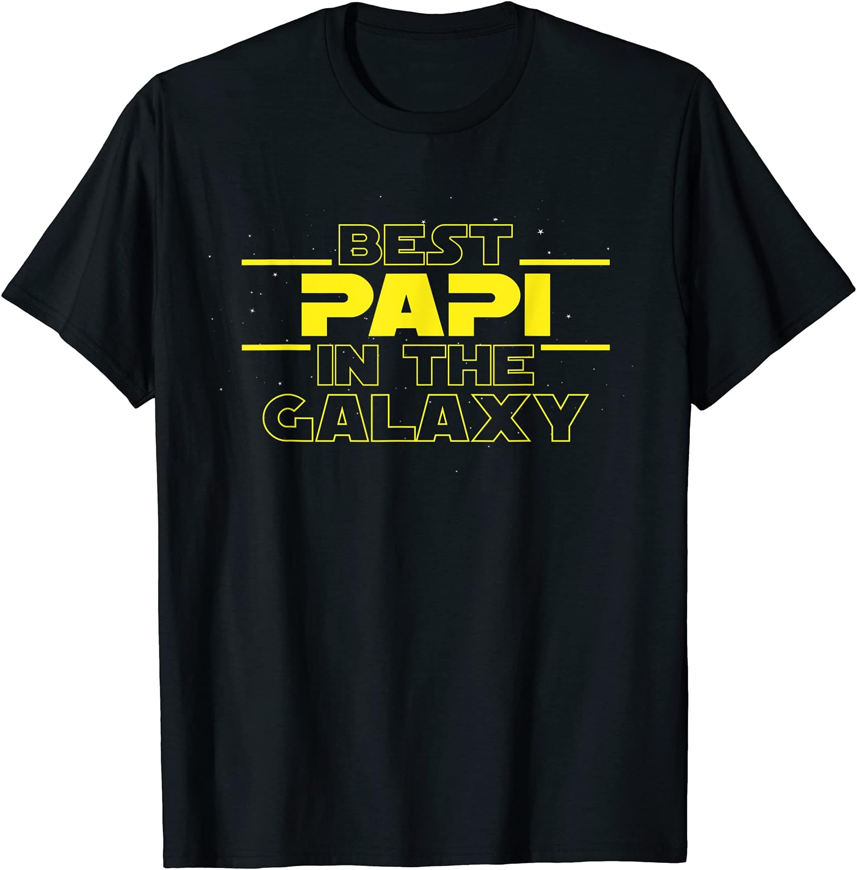 BackyardPeaksMens Papi Gifts Best Papi In The Galaxy Funny Best Papi Ever T-Shirt