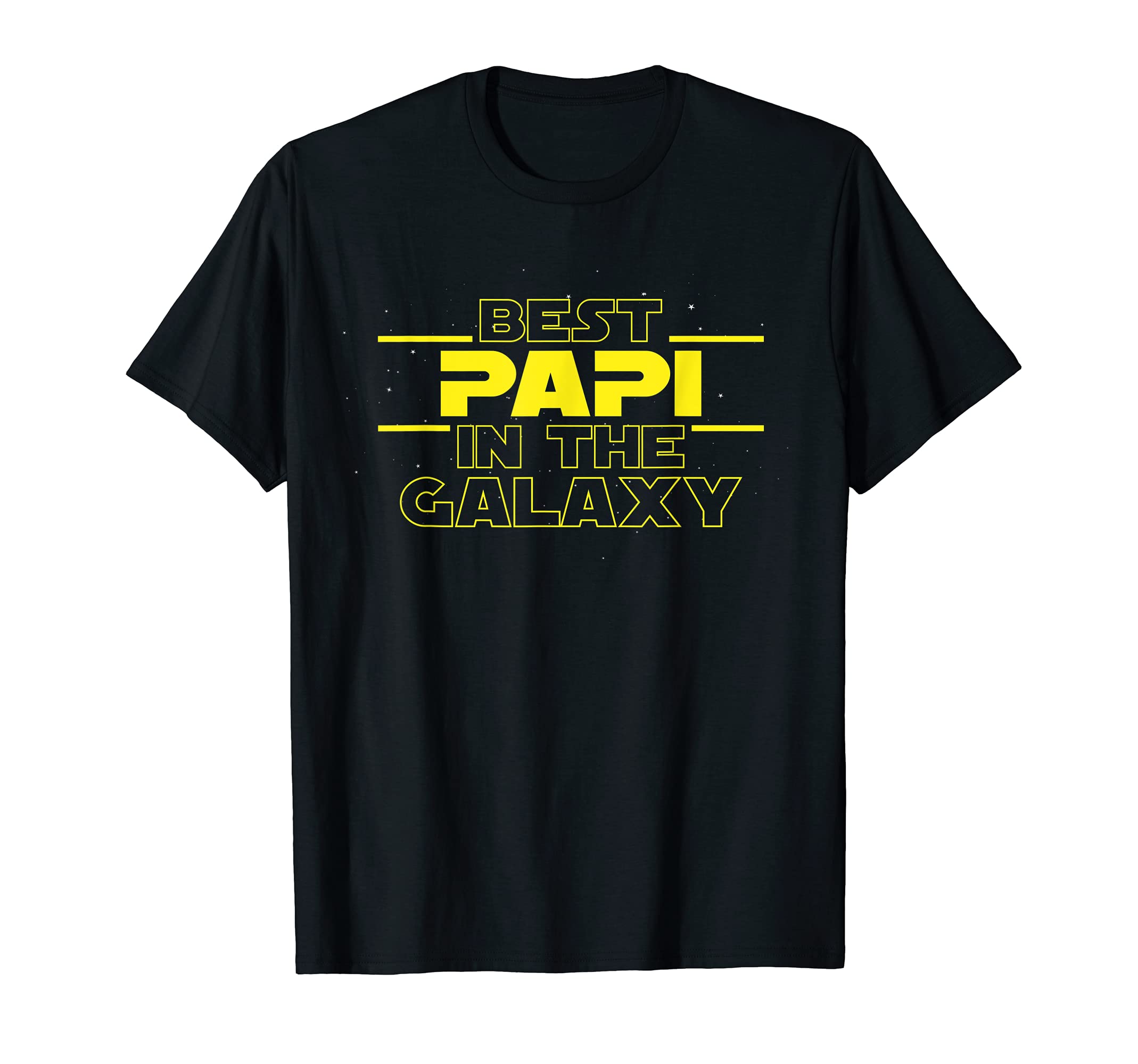 BackyardPeaksMens Papi Gifts Best Papi In The Galaxy Funny Best Papi Ever T-Shirt
