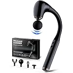 FVZ Massage Gun with Upgraded Extension Handle, 10MM Massage Gun Deep Tissue, Back Massager, Muscles/Neck/Shoulders/Waist/Legs Massager Portable for Pain Relief, White Elephant Gifts for Men