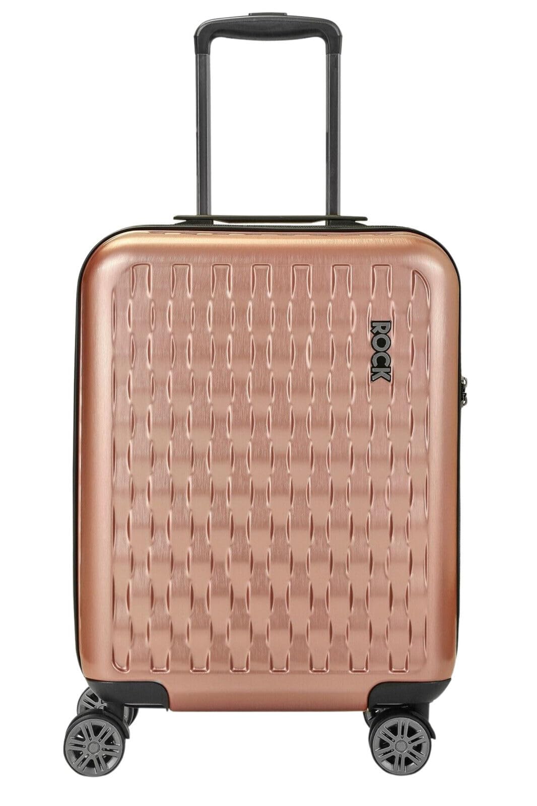 Infinity Leather Twarda skorupa szara walizka zestaw 8 kółek walizka na kółkach torba podróżna na wakacje, różowy, Large Cabin 21"