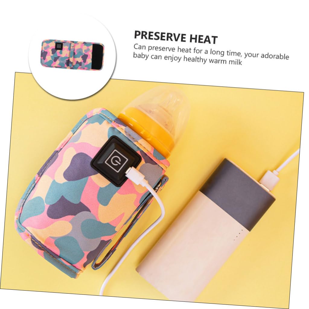 TOYANDONA 2pezzi Borsa Termica Portatile Per Biberon Scaldabiberon Usb Per Viaggi Con Manico Mantiene Latte Alla Temperatura Per Utilizzo Versatile