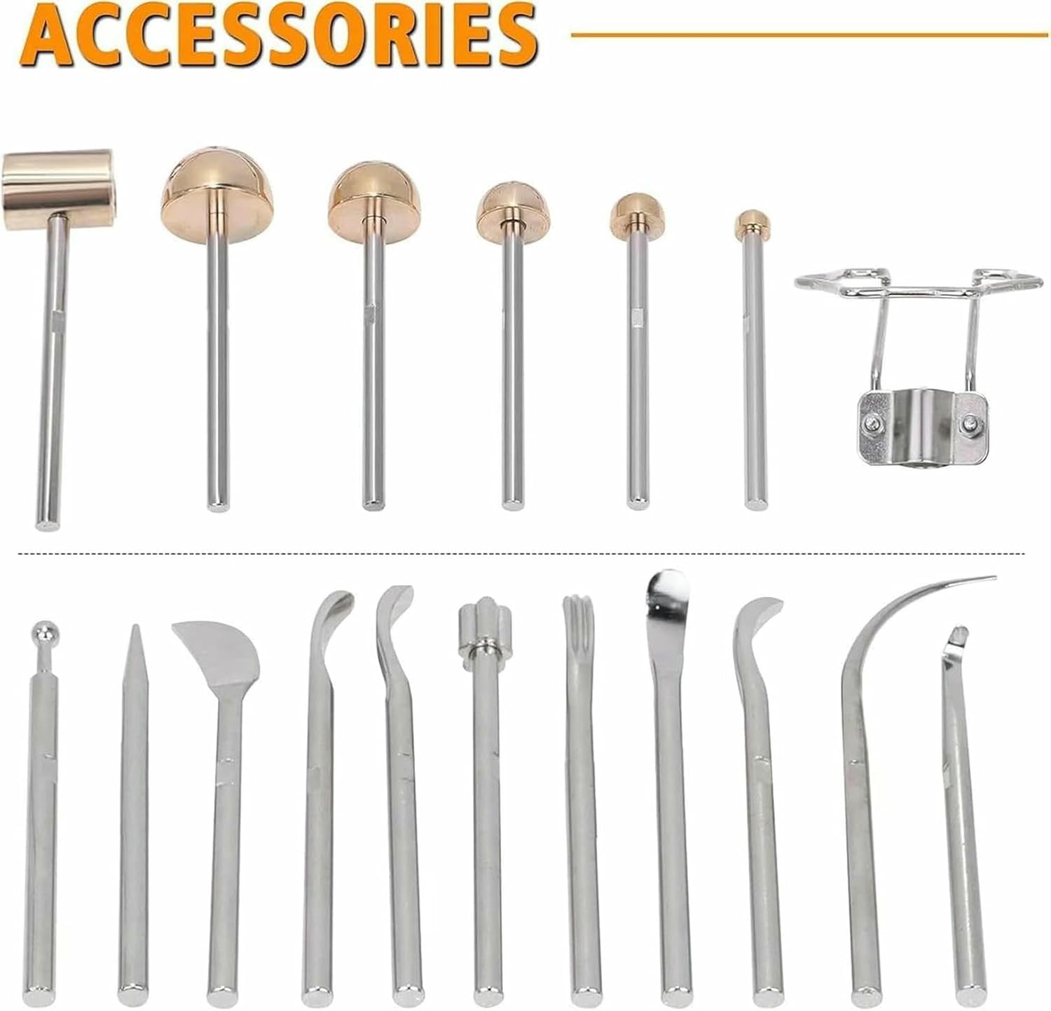 Fabric Flower Making Tool, Adjustable Temperature Electric Fabric Flower Maker with Anti-Scalding Bracket, 17 Heads Artificial Flower Ironing Machine, Fake Flower Making Tool~/