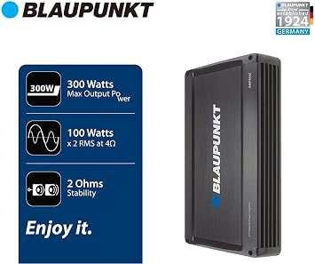 Blaupunkt AMP2002 2000watts 2-Channel, Full-Range Amplifier Car SUV and More