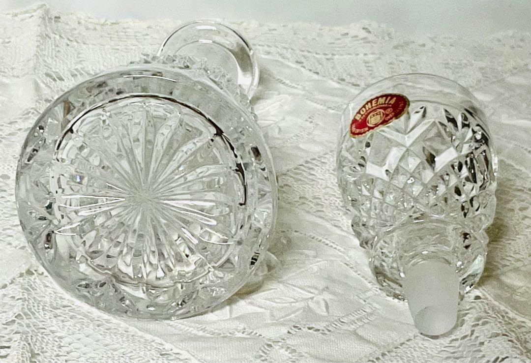 ボヘミアクリスタル デキャンタ カラフェ カットガラス BOHEMIA