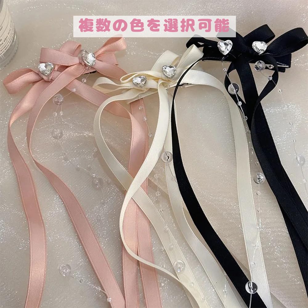 Amazon.co.jp: XIANFQNKJ リボン ヘアピン 6個セット 髪飾り パール風