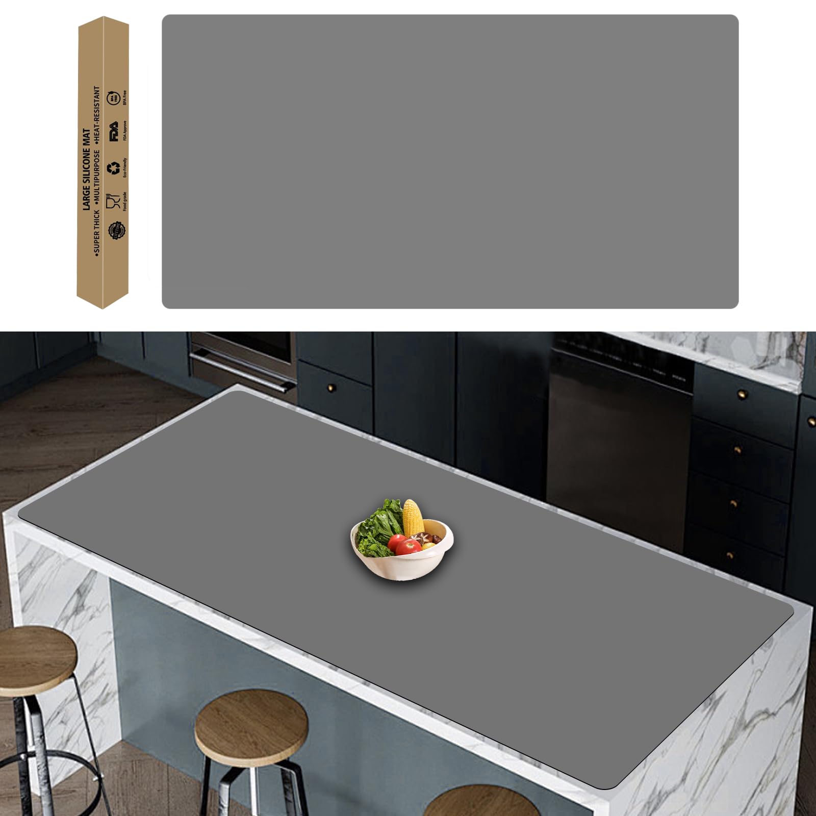 Silicone Mats Extra Large Silicone Counter Protector Mat - Largest Heat ...