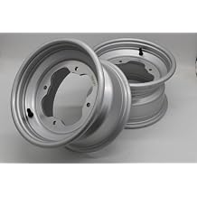 Vitos Performance 2 x 10" front aluminum wheels rims 4x156 Compatible with fits Yamaha Banshee Raptor YFZ450r SILVER