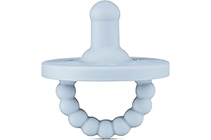 Ryan and Rose Silicone Pacifiers Stage 1 for Babies (Blue)