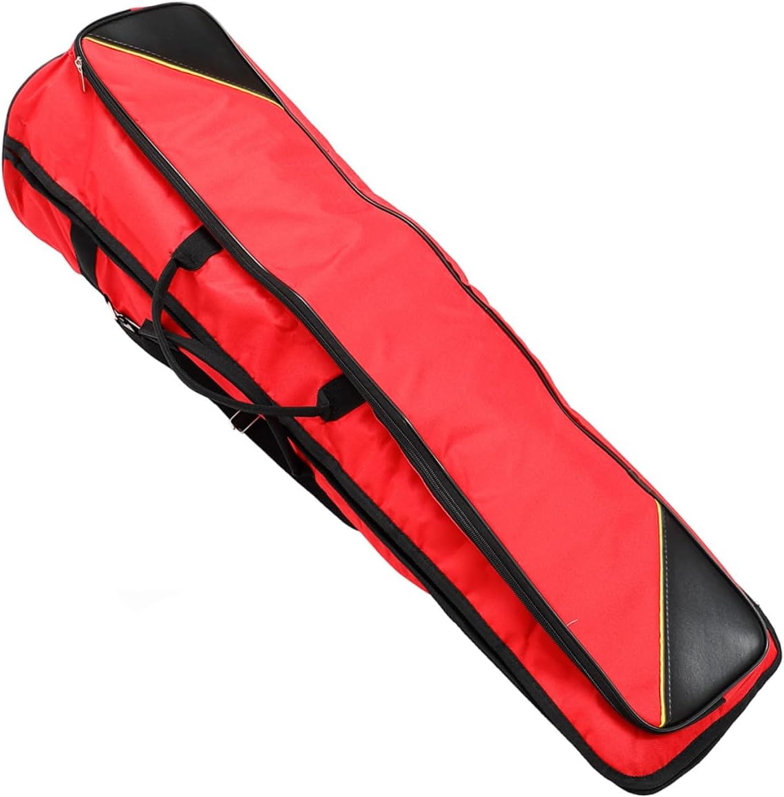 Kisangel Waterproof Thickened Oxford Cloth Trombone Storage Case, Portable Tenor Trombone Carry Bag with Red Protective Cover for Travel and Instrument Storage