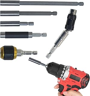 延長ドリルビットホルダー | 重作業用ツールセット,ビットホルダー延長アダプター,家庭修理、工業製造、電気設備設置、電気技師、エンジニア向けドリル工具セット