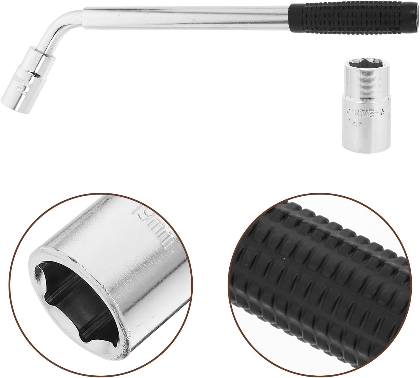 Outanaya Multi-angle Lug Wrench Universal Telescoping for Car Tire Repair