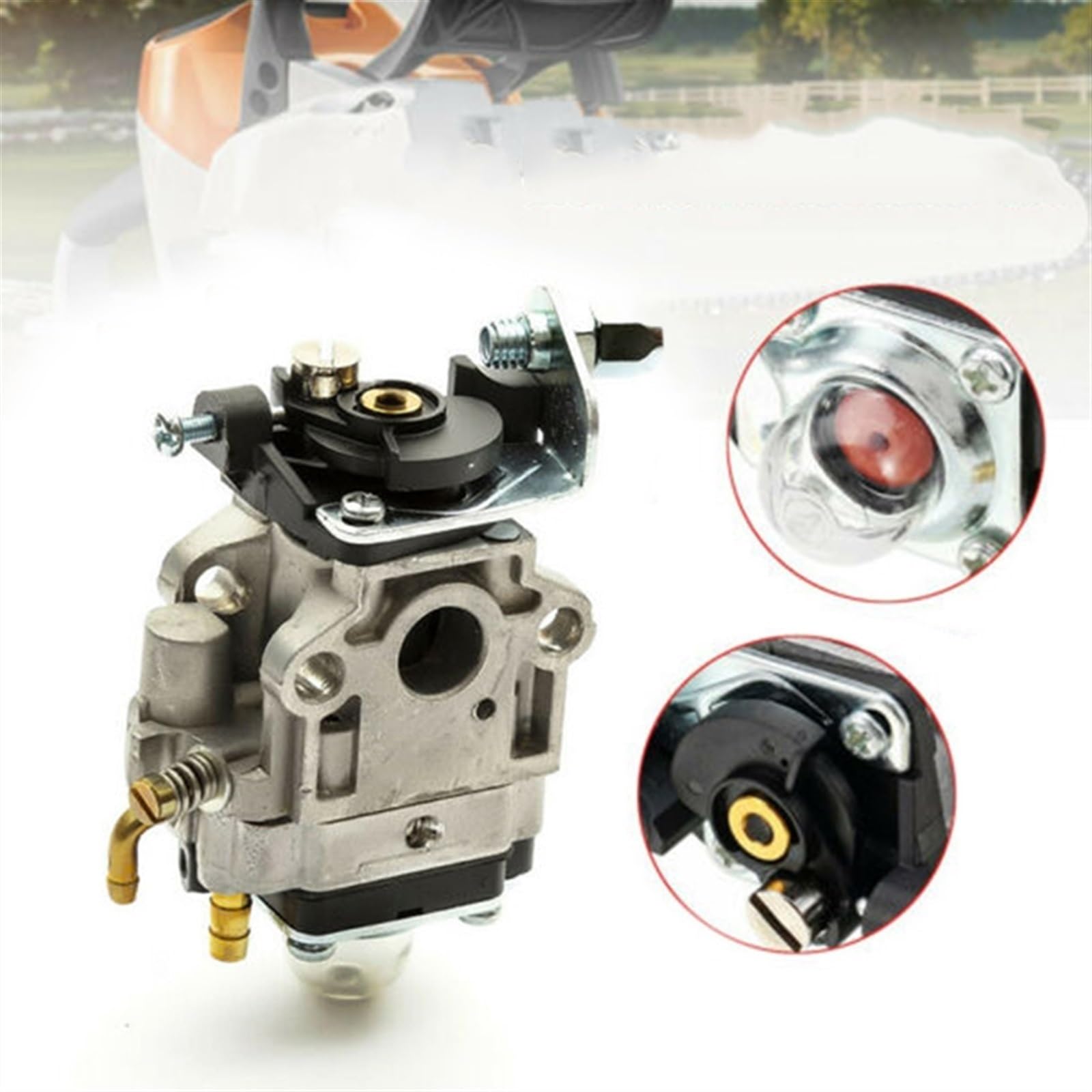 carburador de coche Carburador de 11mm, cortasetos multiherramienta 2 tiempos, 22cc, 26cc, 33cc, 34cc, para motores, desbrozadora