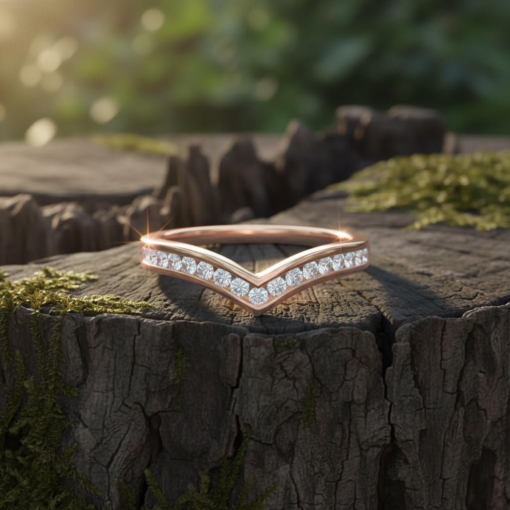 1/5 Carat Diamond Wedding Anniversary Ring in 10K Gold