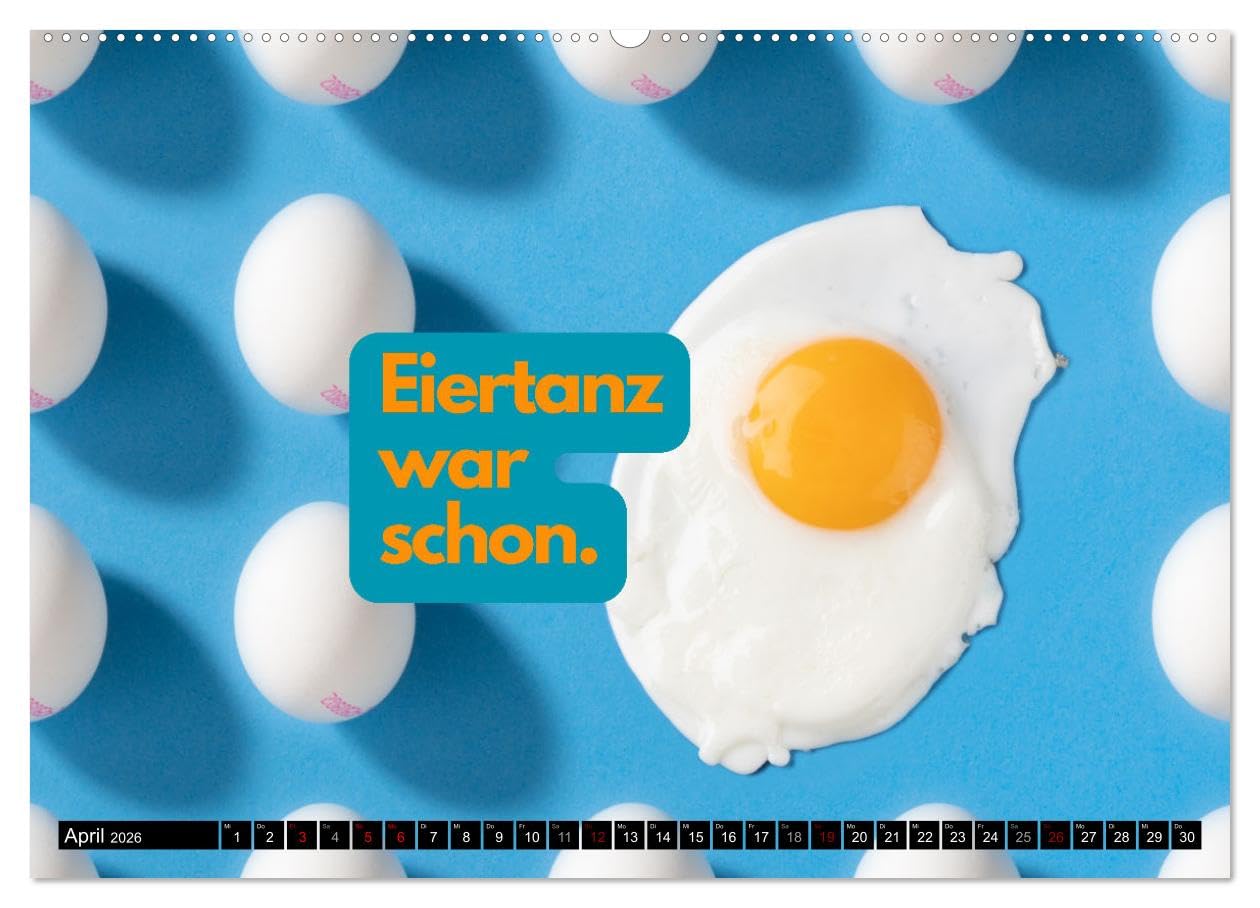 Komm Kaffeesatz lesen! (hochwertiger Premium Wandkalender 2026 DIN A2 quer), Kunstdruck in Hochglanz