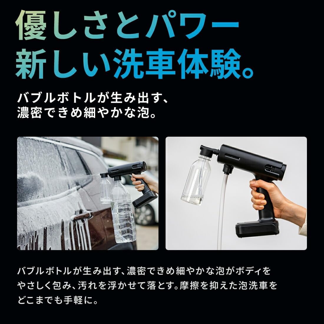 高圧洗浄機 コードレス 折り畳み式 XS-MINI 高圧洗浄機 コンパクト 12L
