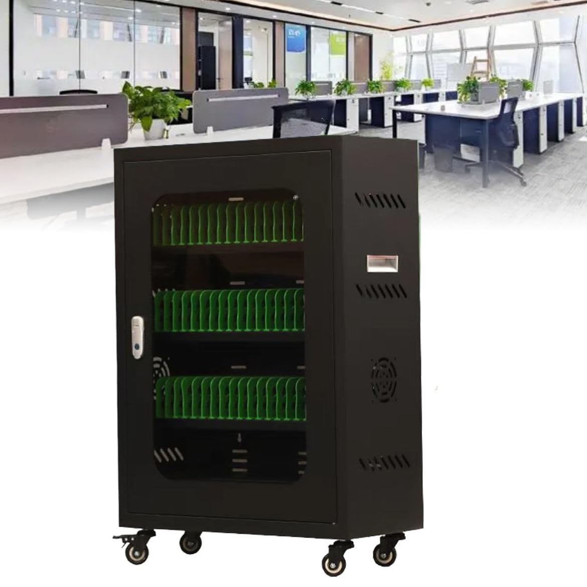 GTHTUHFD Cell Phone Charging Stations Mobile Phone Charging Cabinet,Cellphone Usb Charging Station Lockers,Rechargeable Cellphone Locker Storage Charging Station,40Slots,50Sl,50slots