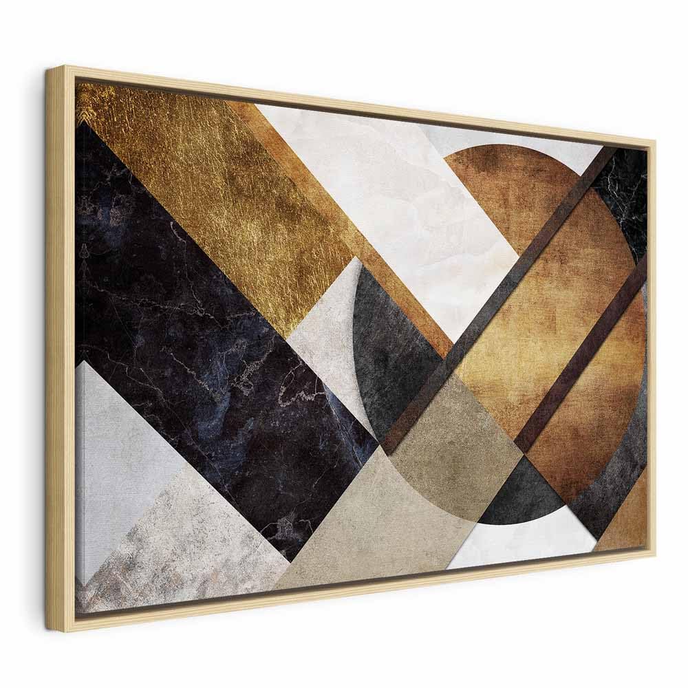 murando - Quadro Motivo geometrico 120x80 cm 1 Pezzo Stampa su Tela Strutturata XXL Quadri Moderni Murale Arte Moderno Grafica Decorazioni da Parete Pittura Immagini Astratto Marmo a-A-0753-b-a