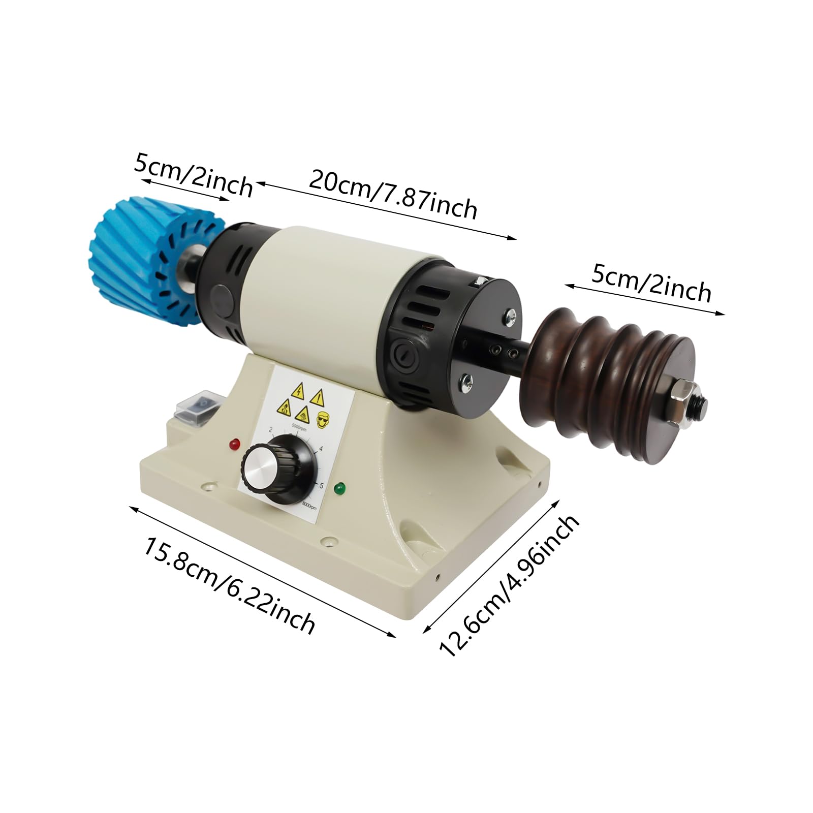 Pulidora de piel 350 W, lijadora de cantos, 0-8000 rpm, pulidora de piel, con 6 bandas de lijado, pulidora Edge para monederos, pulseras de reloj