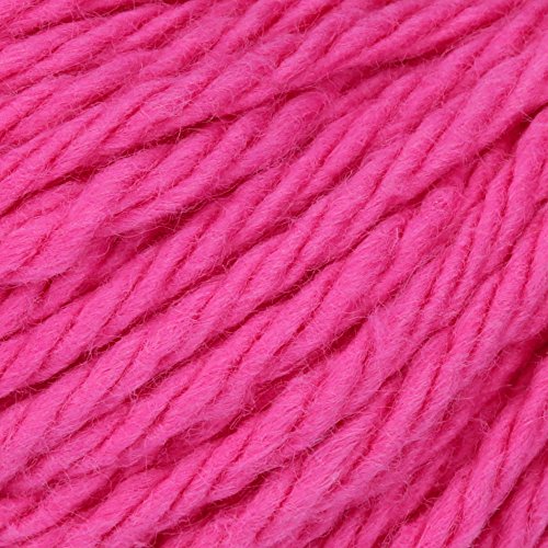 Image of Lily Sugar 'N Cream The Original Solid Yarn, 2.5oz, Medium 4 Gauge, 100% Cotton - Hot Pink - Machine Wash & Dry (Pack of 2)