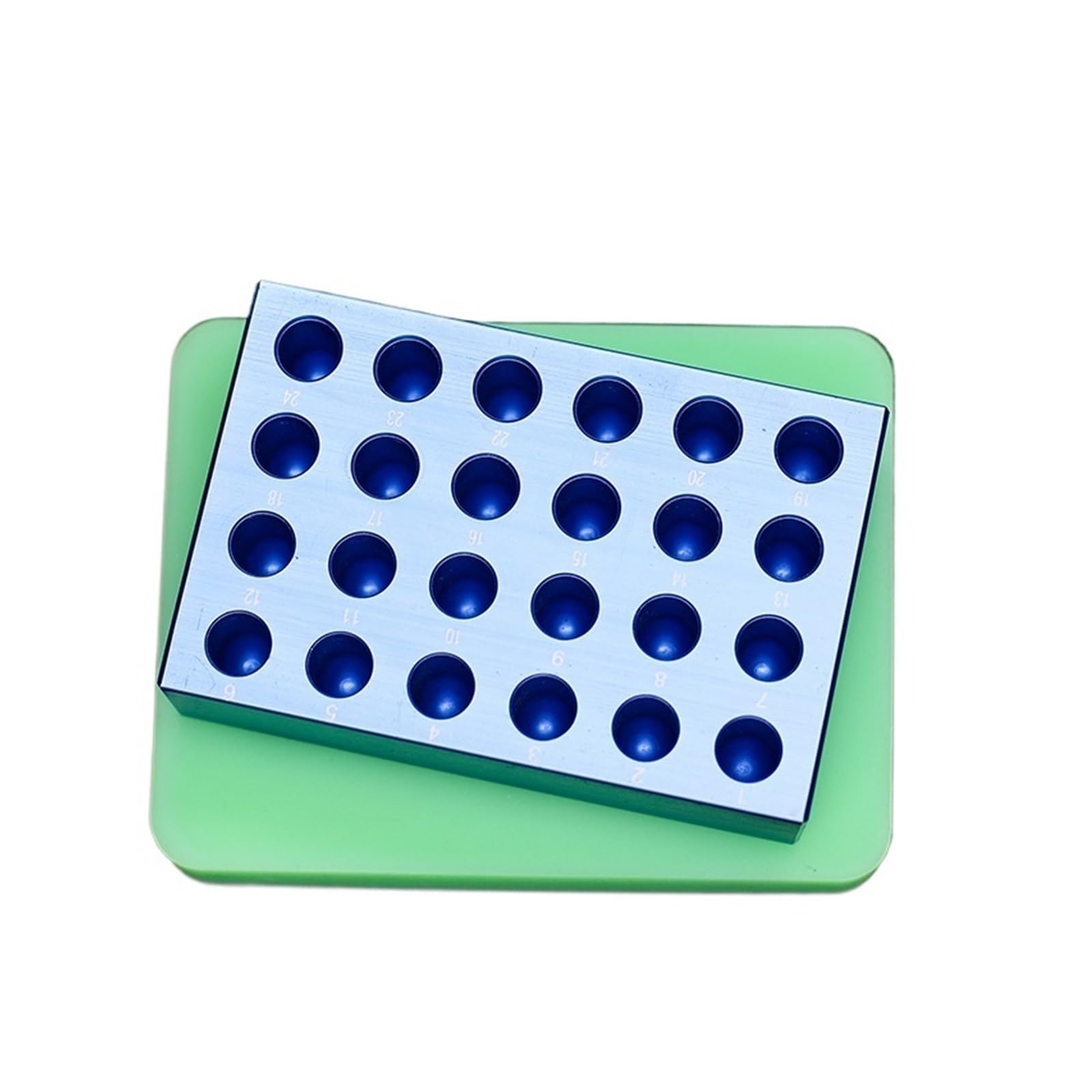 Aluminiowy blok chłodzący 1 szt. Silikonowy stojak na modułowy z pianki lodowej do aluminiowego pudełka 0,2/1,5 ML