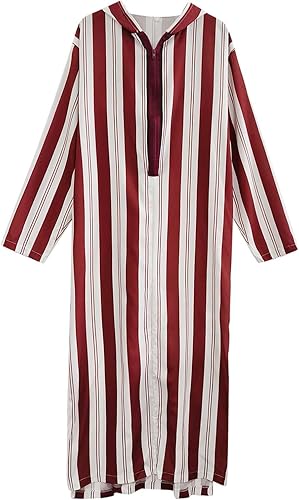 Miniatura 3 de Ropa sólida para hombre de manga larga musulmana Thobe de Oriente Medio Arabia Saudita, Islámico, Abaya, Kaftán, Ramadán, Festival