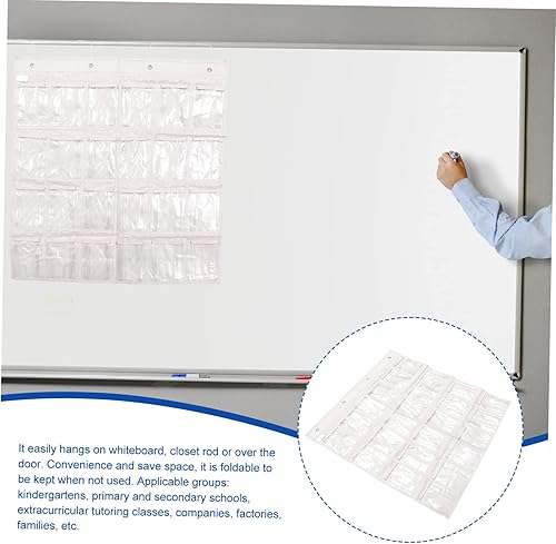 Miniatura 9 de SOESFOUFU 1 bolsa de pared transparente organizadora, caja organizadora transparente, bolsas de almacenamiento de plástico, bolsa de almacenamiento