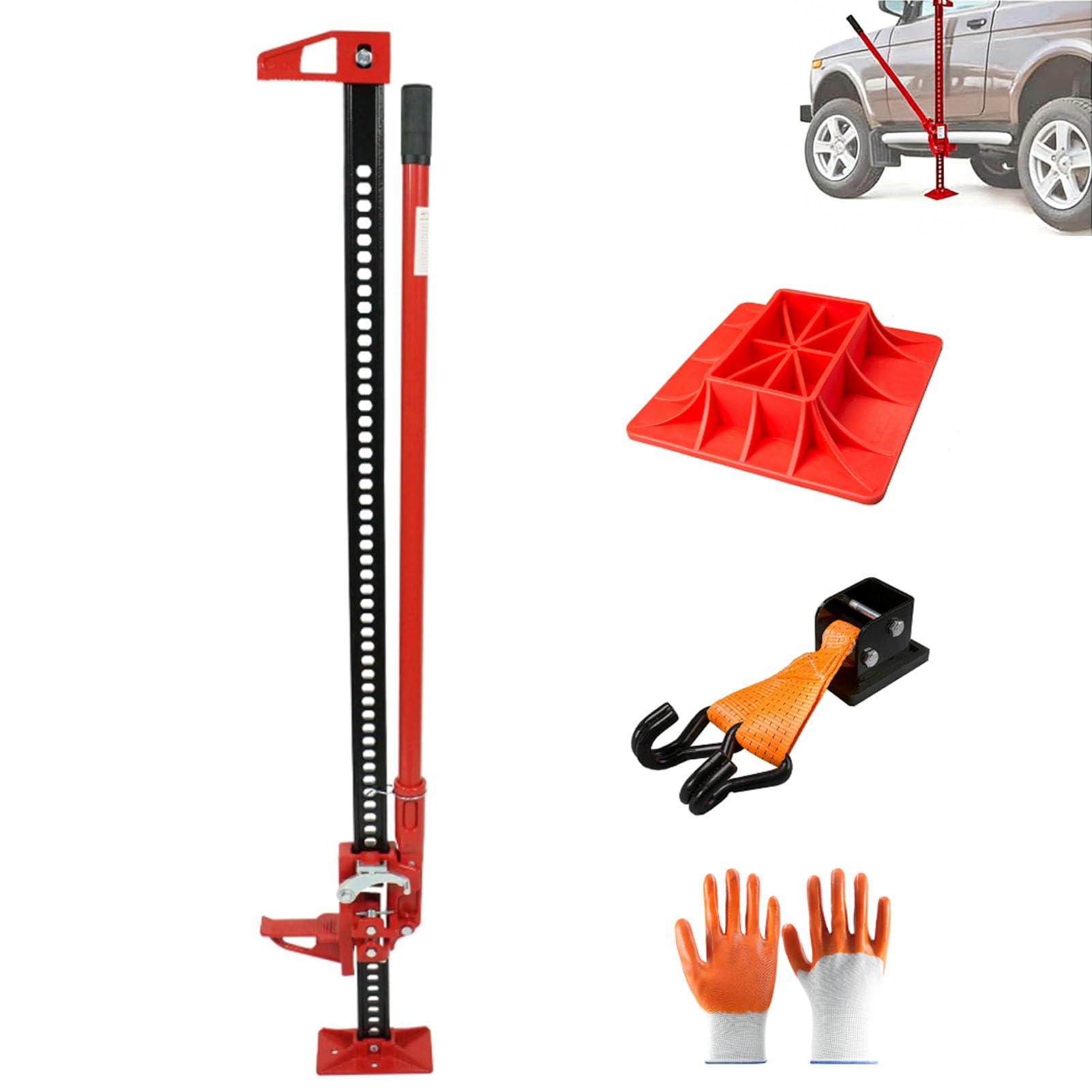 Martinetto da fattoria da 152,4 cm, 6000 libbre per camion, SUV, ATV e sollevamento di attrezzature agricole