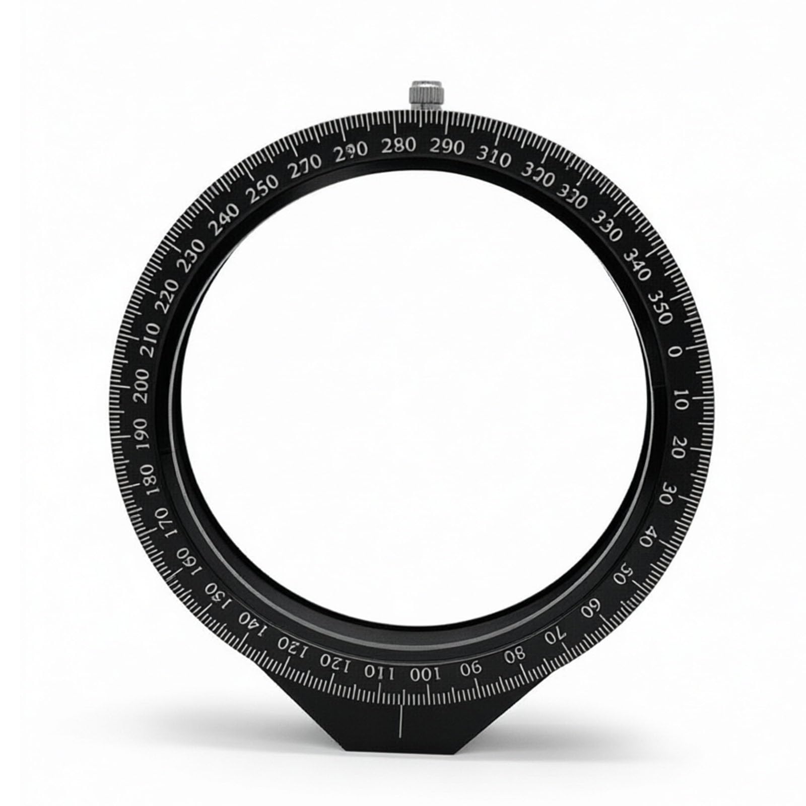VILA SMO Optical Coaxial Lens Holder, Polarizer Optical Element Frame, With 360 ° Rotation Scale Dial, M4 Threaded Mounting Hole, Lens Diameter 76.2/101.6mm, For Laboratory Optical 101.6mm