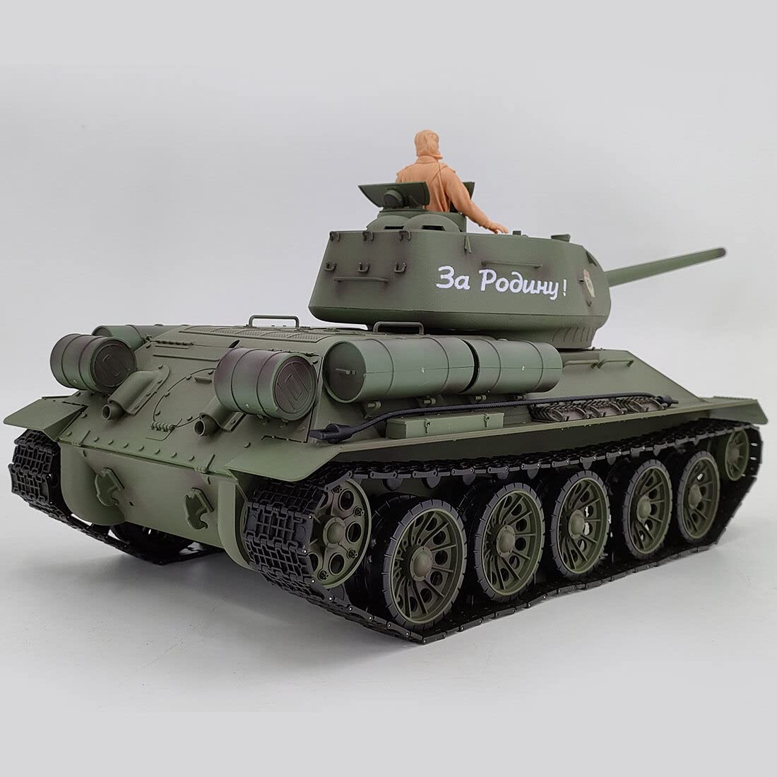 1:16 T34/85 Tanque de combate de construcción de maquetas (versión actualizada/verde militar)