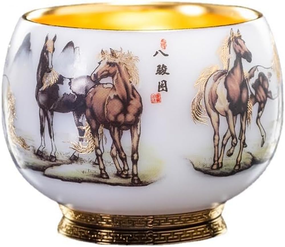 Grande tasse à thé en porcelaine et jade, l'accessoire de luxe pour vos salons