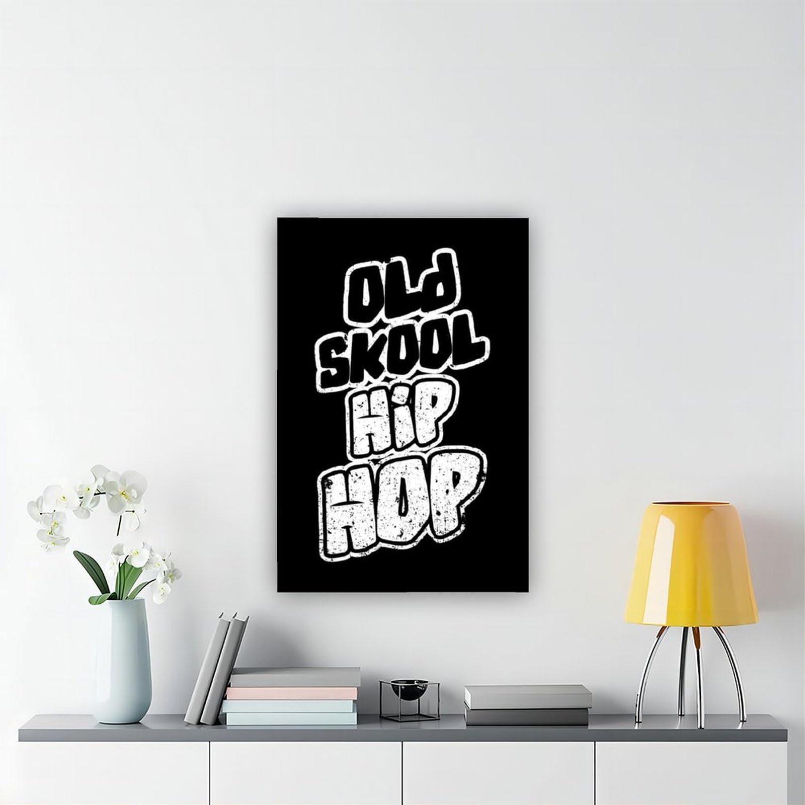 Poster retrò Old School Hip Hop 3 poster su tela decorazione artistica da parete stampa dipinti per soggiorno camera da letto decorazione telaio: 61 cm L x 91,4 cm W