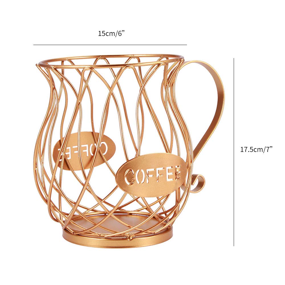 Cesto per capsule da caffè, Organizzatore di cialde da caffè, porta capsule di caffè design originale nero, accessori da caffè perfetti grande capacità