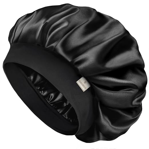 Double-Layer Satin Silk Bonnet for Sleeping